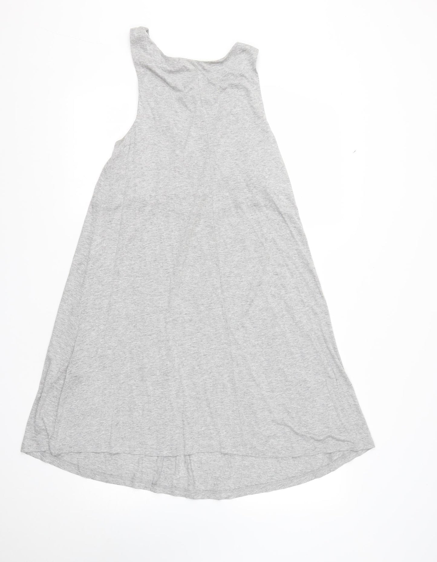 H&M Womens Grey  Viscose Basic Tank Size S V-Neck
