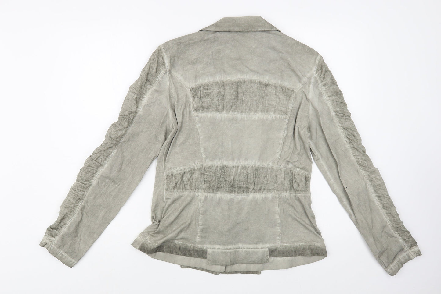 Elly Italia Womens Grey   Jacket Blazer Size M  Button