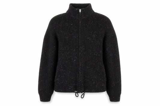 Marks and Spencer Womens Black  Acrylic Full Zip Sweatshirt Size XL  Zip