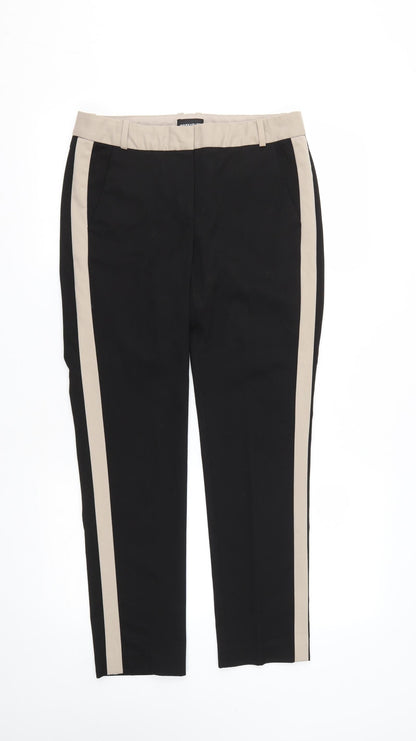 Warehouse Womens Black  Polyester Dress Pants Trousers Size 10 L27 in Regular Zip