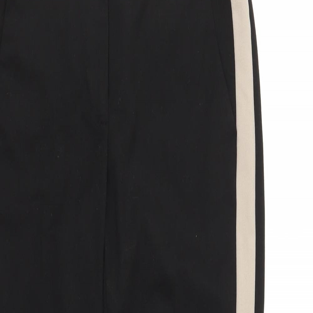 Warehouse Womens Black  Polyester Dress Pants Trousers Size 10 L27 in Regular Zip
