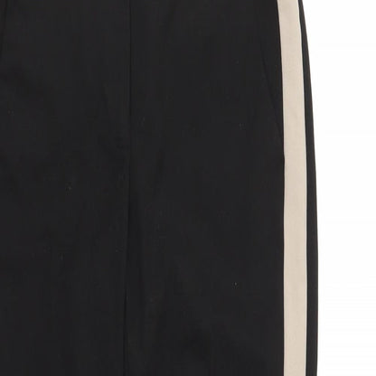 Warehouse Womens Black  Polyester Dress Pants Trousers Size 10 L27 in Regular Zip