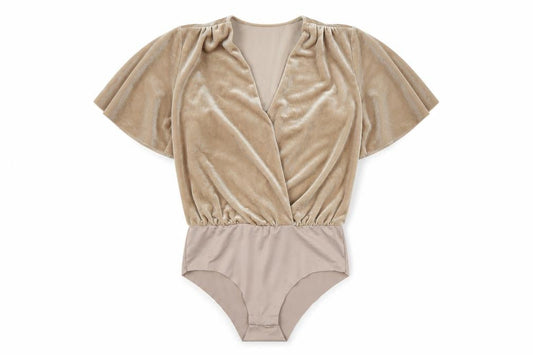 Zara Womens Gold  Polyester Bodysuit One-Piece Size S  Snap