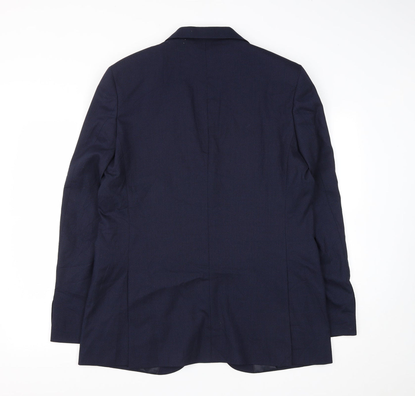Marks and Spencer Mens Blue  Polyester Jacket Suit Jacket Size 42