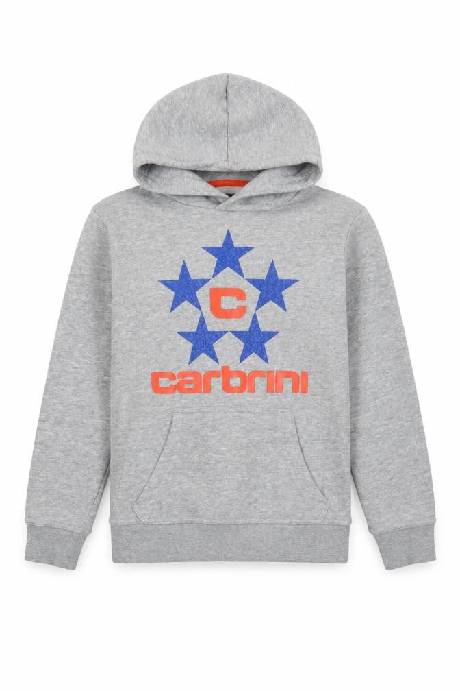 Carbrini Boys Grey  Polyester Pullover Hoodie Size 8-9 Years   - Logo 8-10 Years