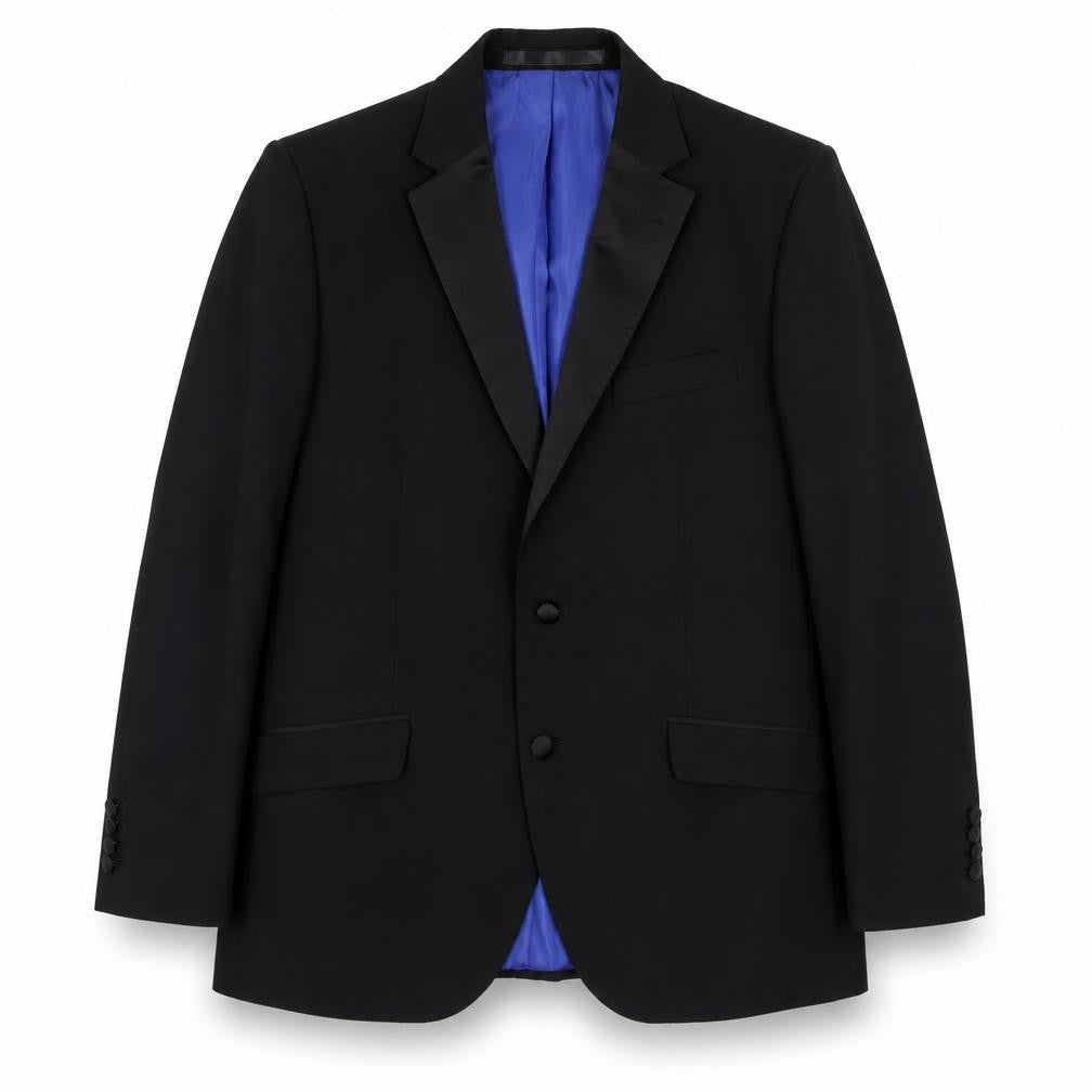 Marks & Spencer Mens Black  Wool Jacket Suit Jacket Size 40