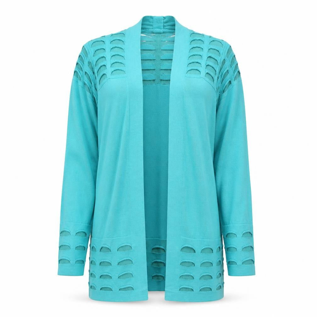 Marks & Spencer Womens Green V-Neck  Viscose Cardigan Jumper Size 10