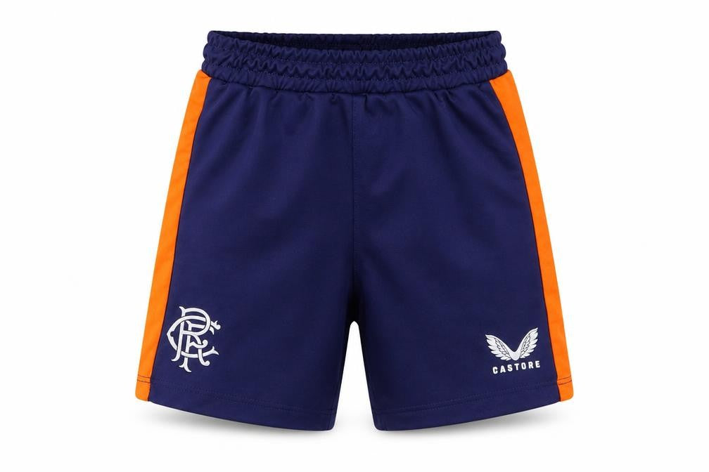 Castore Boys Blue  Polyester Sweat Shorts Size 2-3 Years  Regular Tie