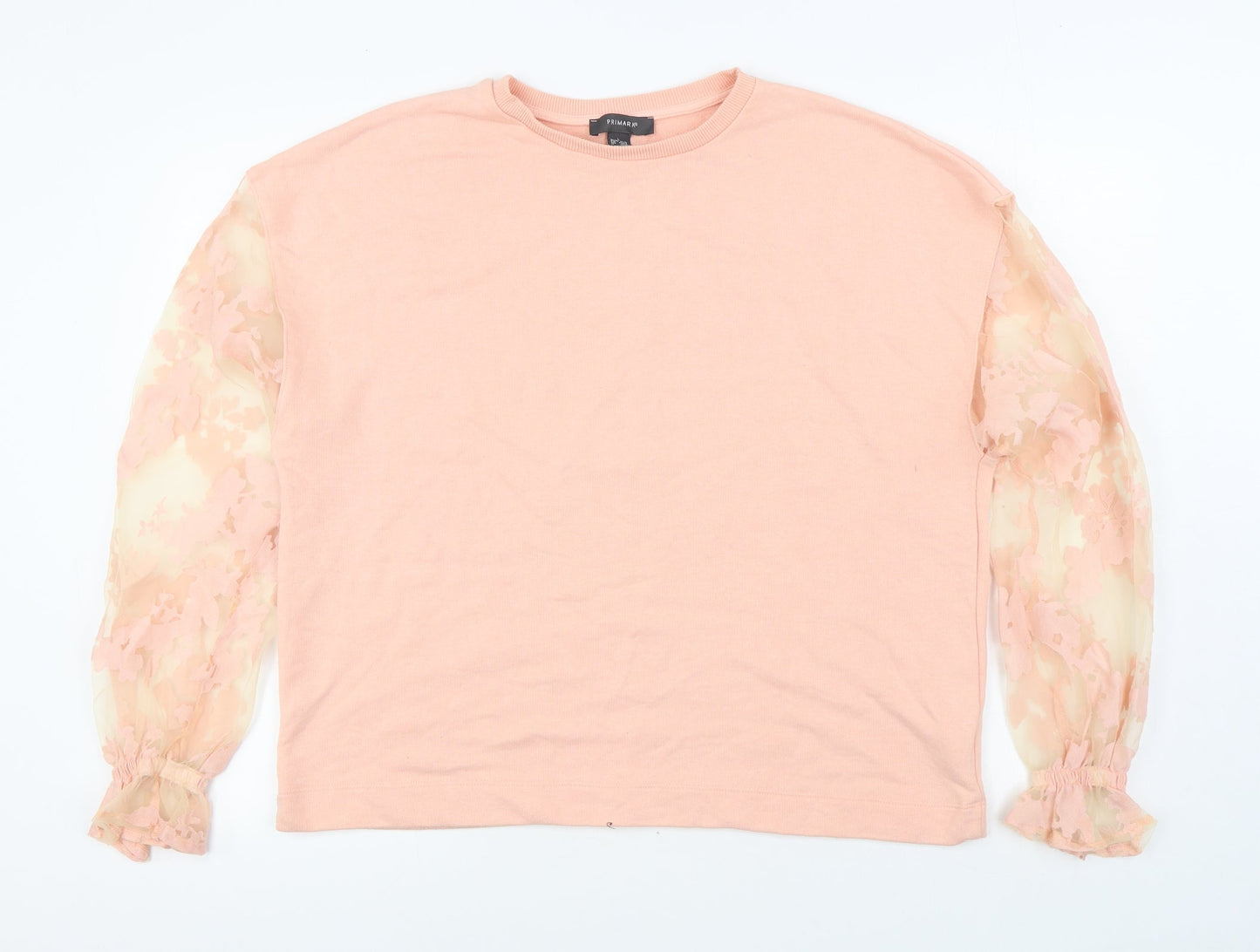 Primark Womens Pink  Polyester Pullover Sweatshirt Size L  Pullover