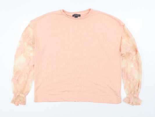 Primark Womens Pink  Polyester Pullover Sweatshirt Size L  Pullover