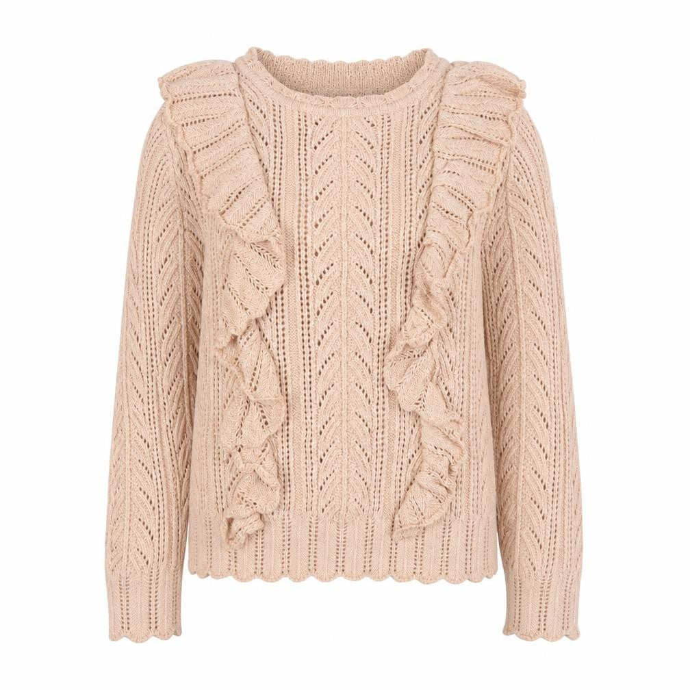 Simplee Womens Pink Boat Neck  Acrylic Pullover Jumper Size L