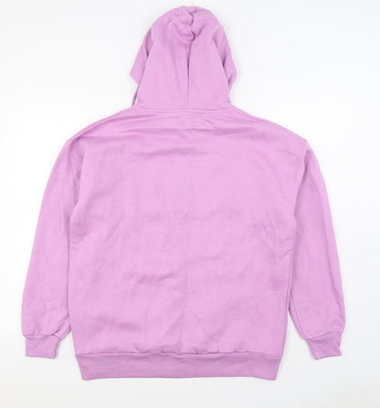 lefties Womens Purple  Cotton Pullover Hoodie Size S  Pullover