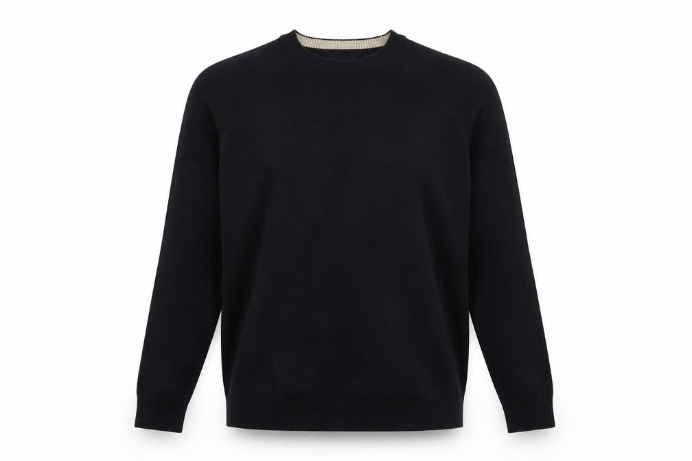 Dunnes Stores Womens Blue Round Neck  Cotton Pullover Jumper Size L
