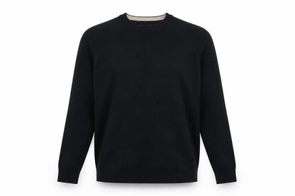 Dunnes Womens Blue Round Neck  Cotton Pullover Jumper Size L