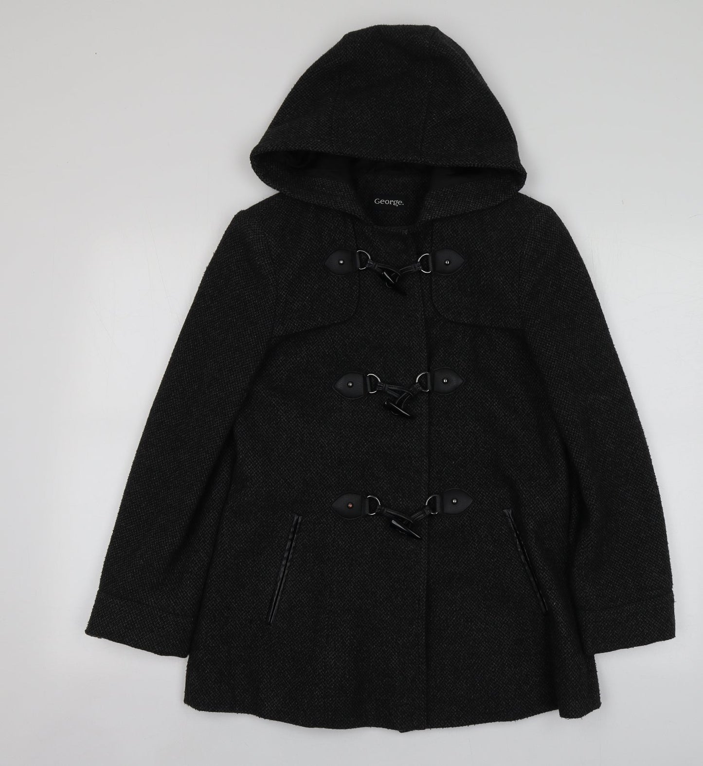 George Womens Grey   Pea Coat Coat Size 10