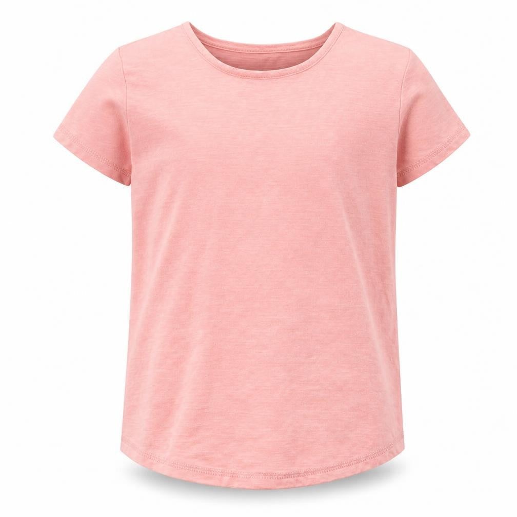 Dunnes Stores Boys Pink  Polyester Basic Casual Size 5-6 Years Round Neck