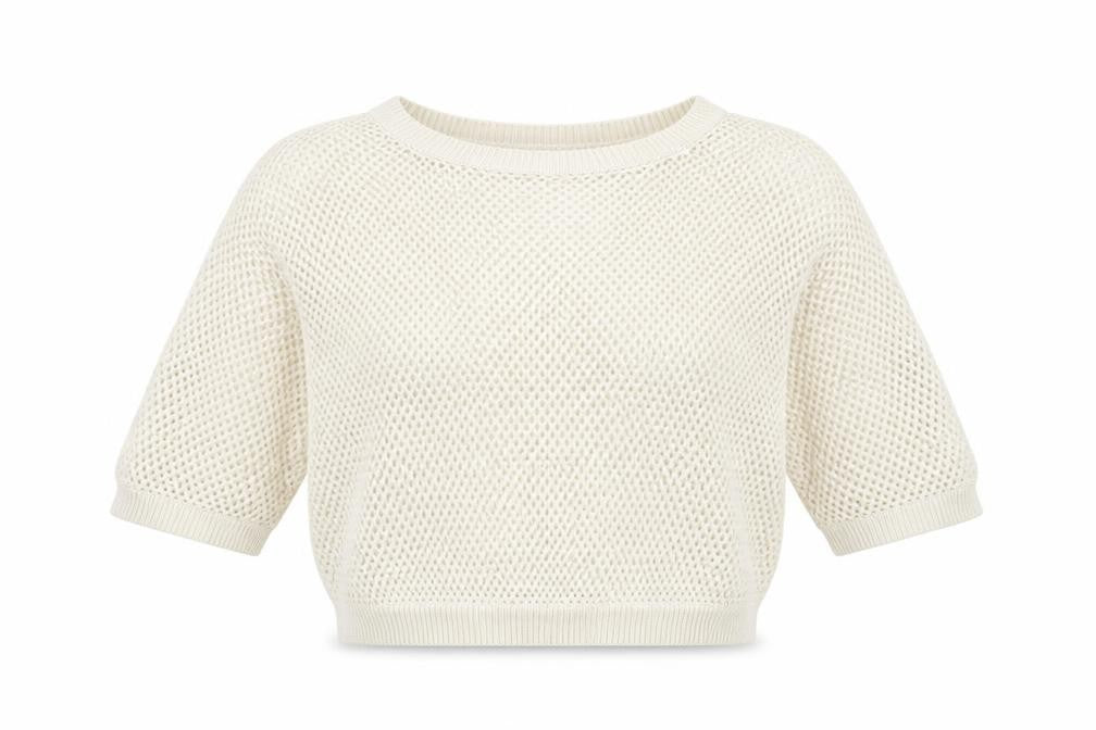 Redoute  Womens Ivory High Neck  Polyester Henley Jumper Size XS