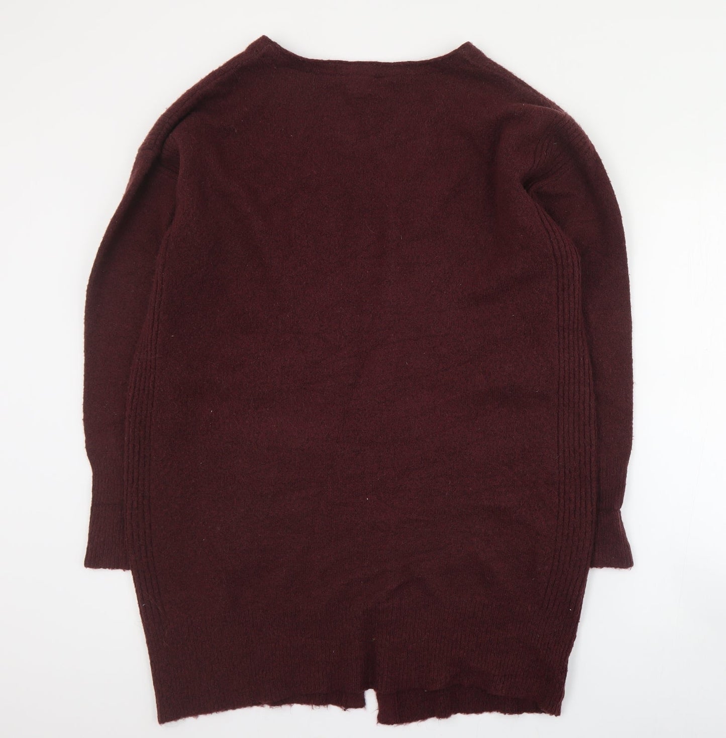Dorothy Perkins Womens Red V-Neck  Acrylic Cardigan Jumper Size S