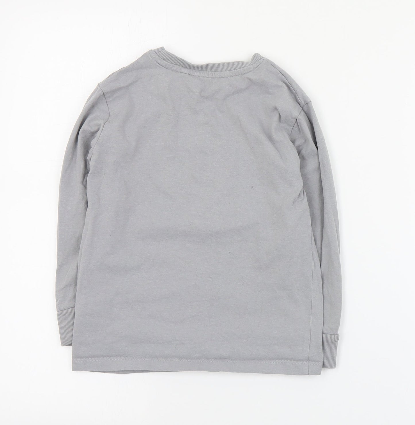 NEXT Boys Grey  Cotton Pullover Sweatshirt Size 6 Years  Pullover
