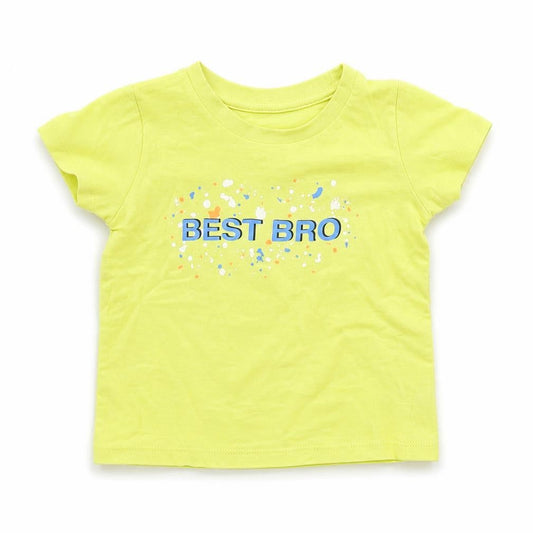 Dunnes Boys Yellow  Cotton Basic T-Shirt Size 9-12 Months Crew Neck Pullover - Best Bro