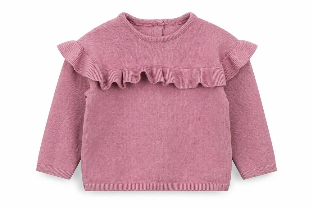 Matalan Girls Pink  Polyester Pullover Jumper Size 3-6 Months  Pullover