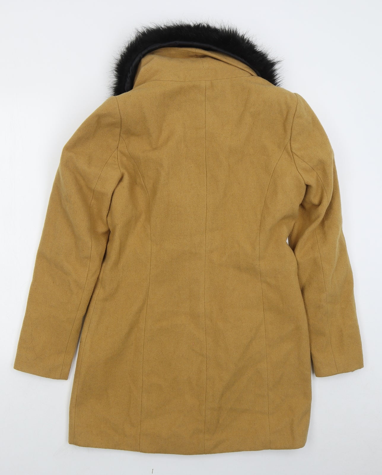 VERO MODA Womens Beige   Overcoat Coat Size S  Button