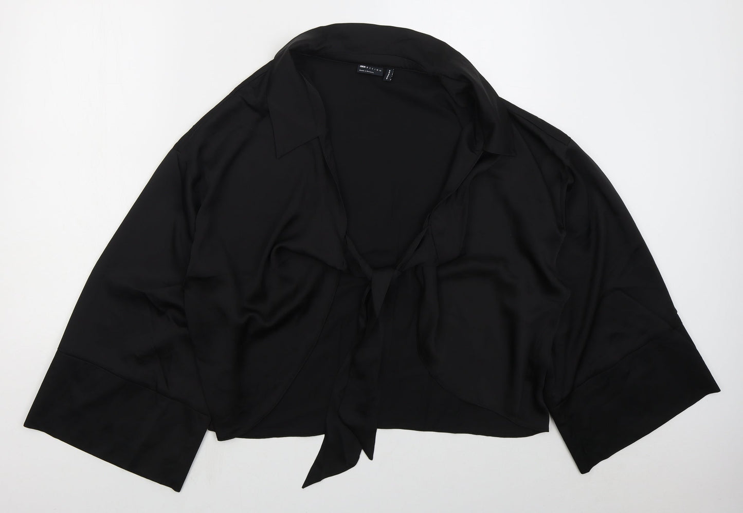 ASOS Womens Black   Jacket  Size 14  Tie