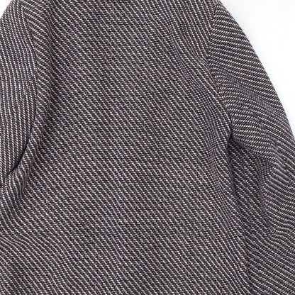 Preloved F&F Womens Pink Geometric  Jacket Blazer Size 16 - Label