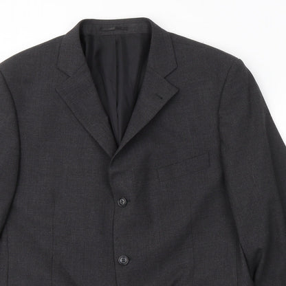 Armando Mens Grey  Wool Jacket Suit Jacket Size 44