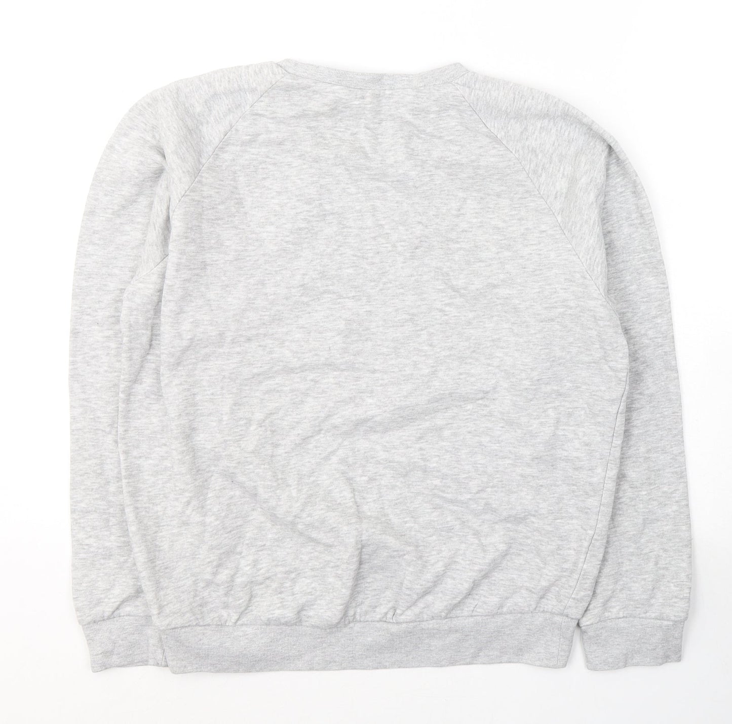 Red Herring Womens Grey  Cotton Pullover Sweatshirt Size 10  Pullover - Gangster Wrapper