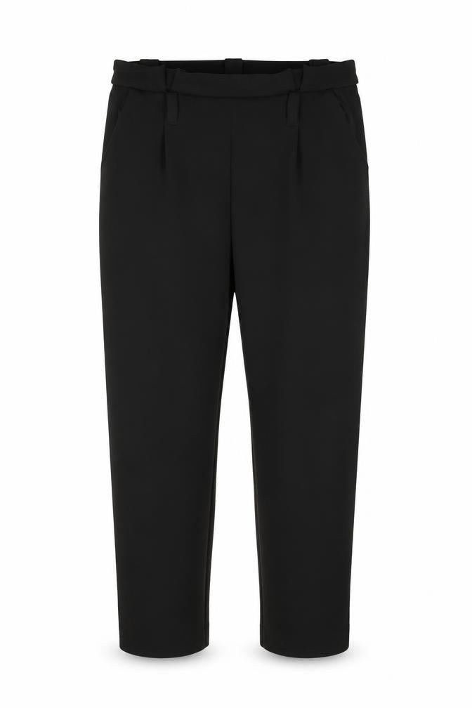 Selected Womens Black  Polyester Trousers  Size 12 L28 in Regular