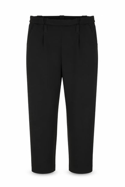 Selected Womens Black  Polyester Trousers  Size 12 L28 in Regular
