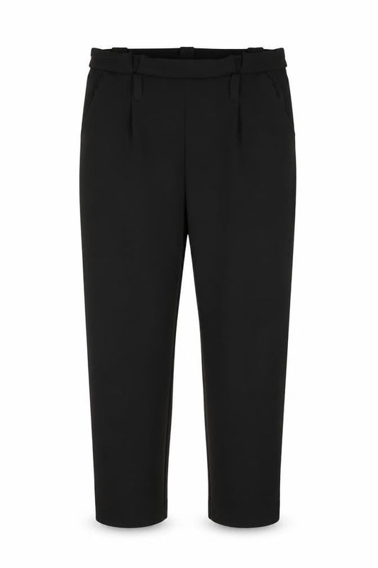 Selected Womens Black  Polyester Trousers  Size 12 L28 in Regular