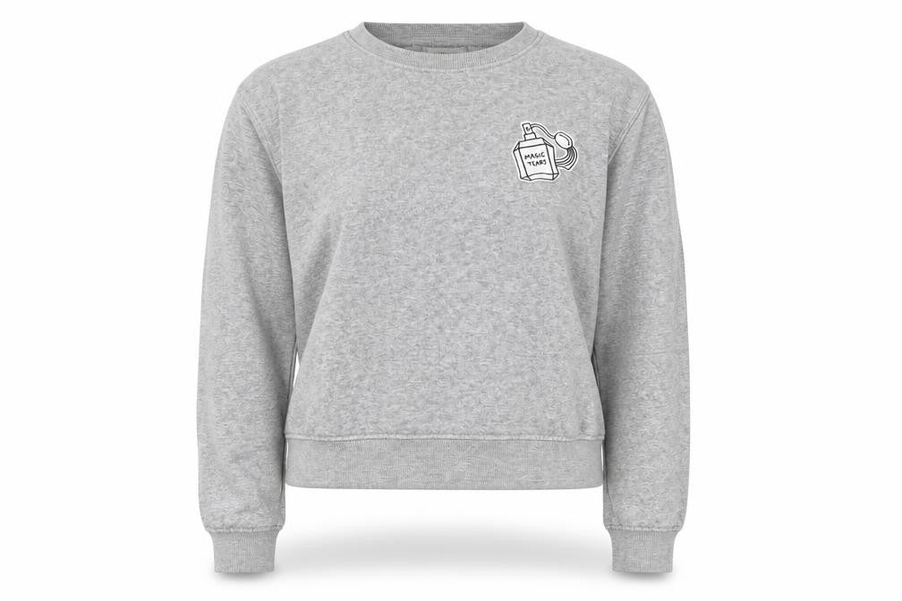 Pull & Bear Womens Grey  Cotton Pullover Sweatshirt Size S  Pullover
