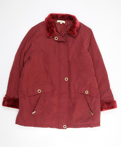 Classics Womens Red   Jacket Coat Size 16  Zip