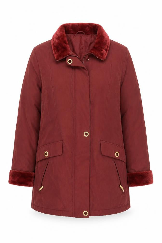 Classic Womens Red   Jacket Coat Size 16  Zip