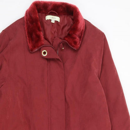 Classics Womens Red   Jacket Coat Size 16  Zip