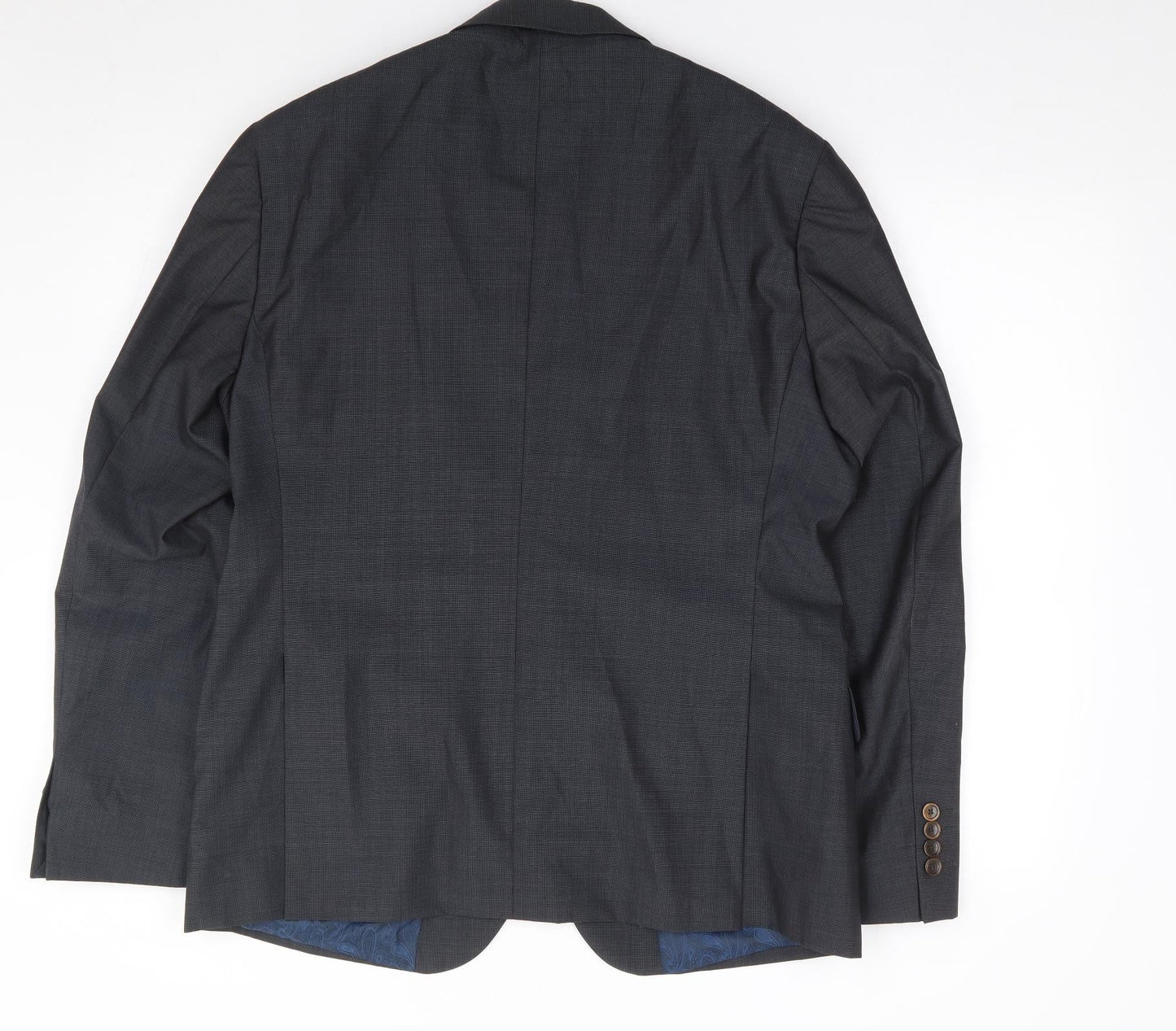 Jeo Ferrer Mens Grey  Wool Jacket Suit Jacket Size 42