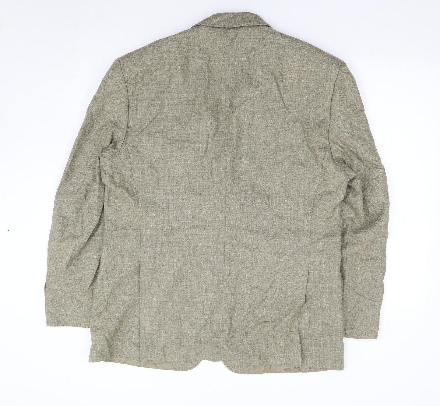 Varteks International Mens Green  Polyester Jacket Suit Jacket Size 40
