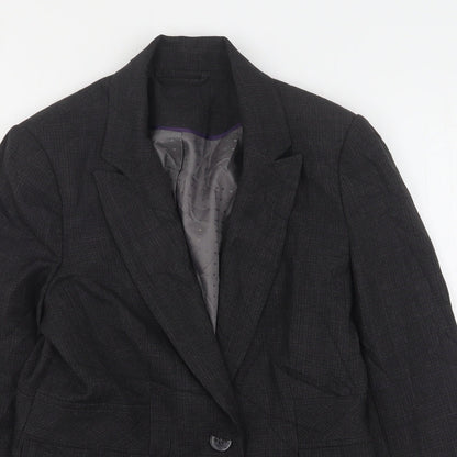 F&F Womens Grey  Polyester Jacket Suit Jacket Size 12