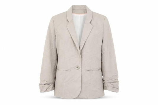 Atmosphere Womens Beige  Polyester Jacket Suit Jacket Size 6