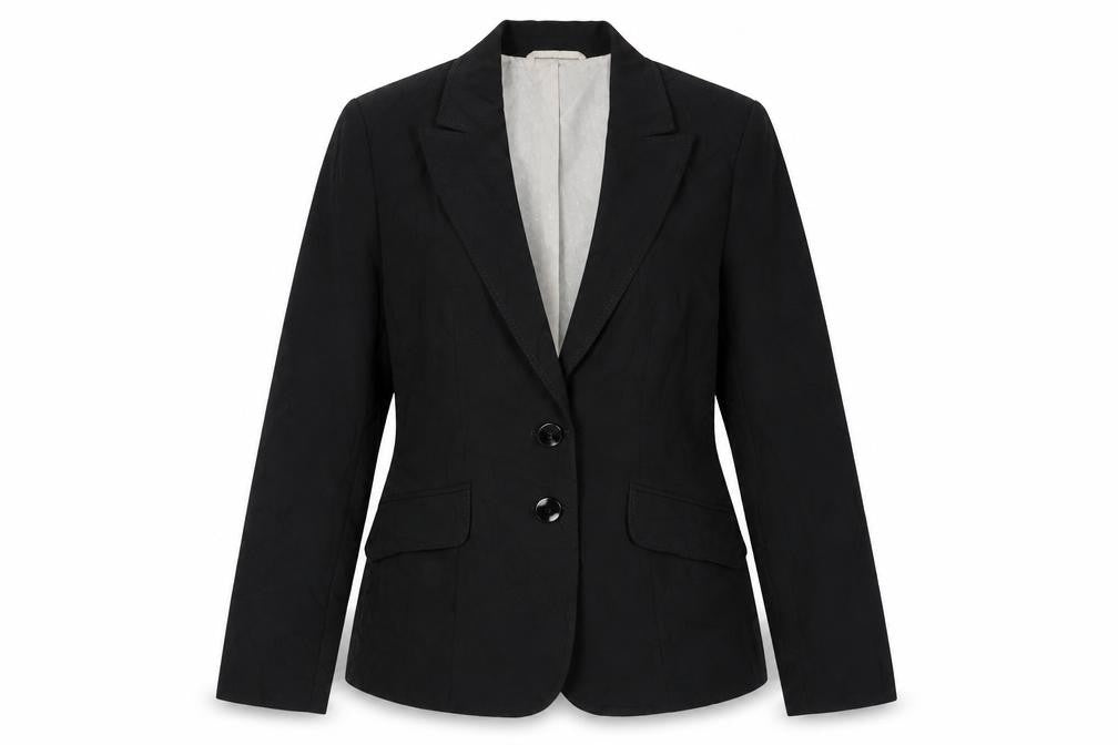 F&F Womens Black  Polyester Jacket Suit Jacket Size 10