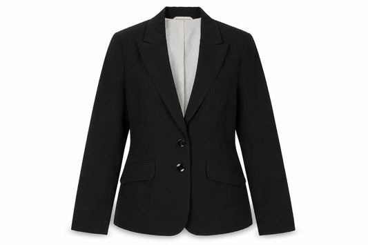 F&F Womens Black  Polyester Jacket Suit Jacket Size 10