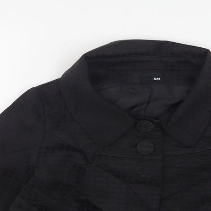 H&M Womens Black Houndstooth  Jacket  Size 8