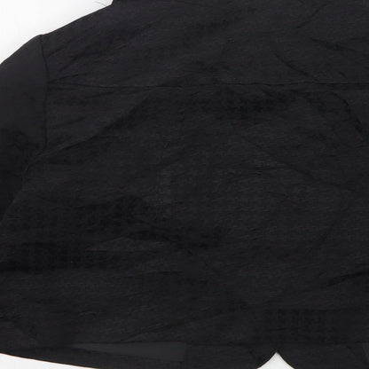 H&M Womens Black Houndstooth  Jacket  Size 8