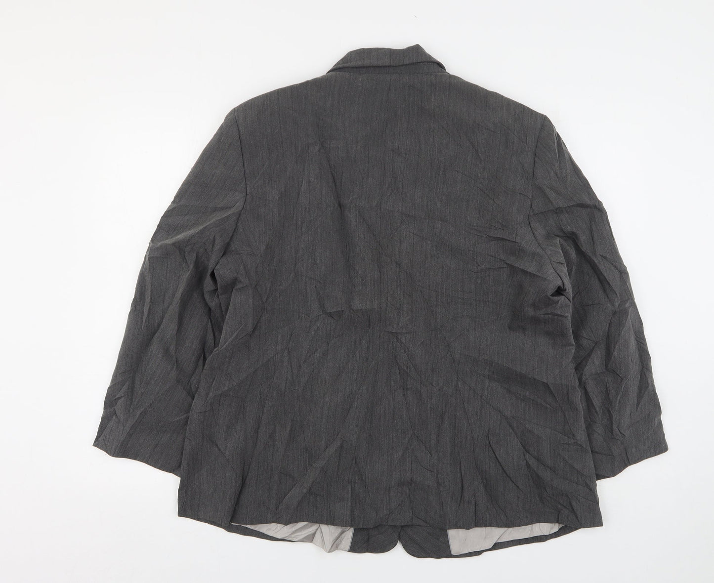Debenhams Womens Grey  Polyester Jacket Suit Jacket Size 20