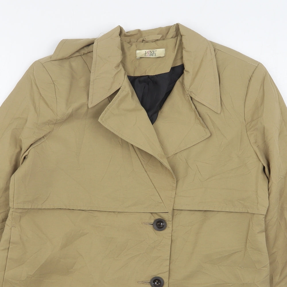 Love Label Womens Beige   Jacket  Size 10