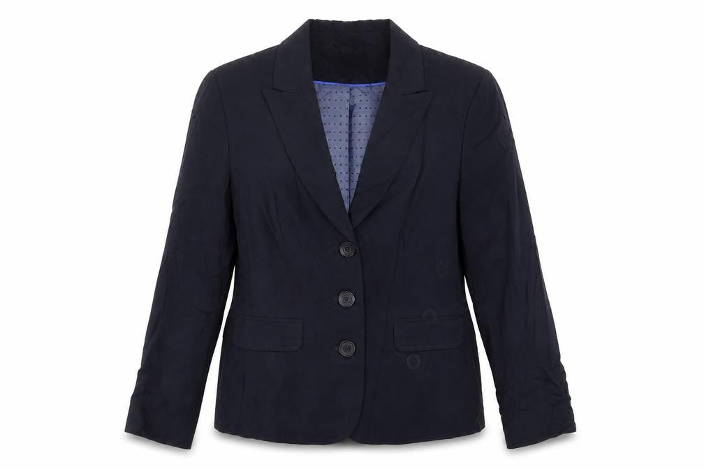 Autonomy Womens Blue  Polyester Jacket Suit Jacket Size 14
