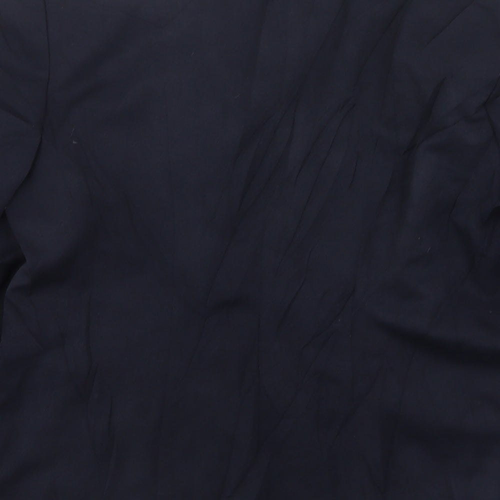 Autonomy Womens Blue  Polyester Jacket Suit Jacket Size 14