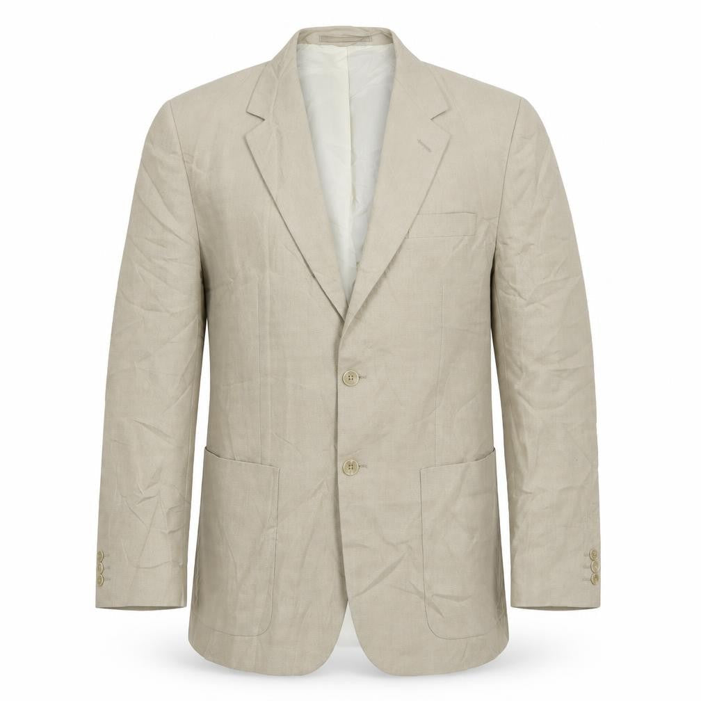 Wellington Mens Beige  Polyester Jacket Suit Jacket Size 40
